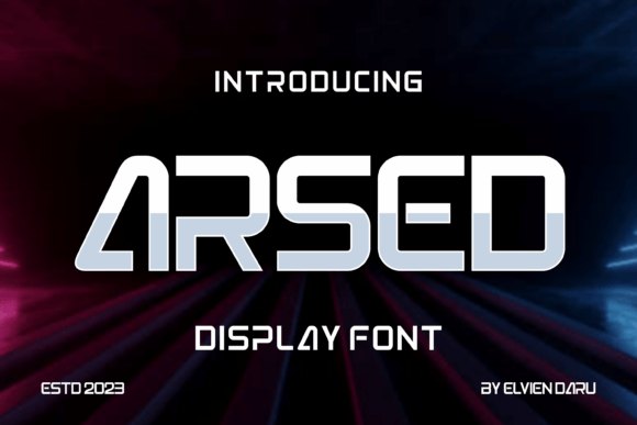 Arsed: A Display Font That Elevates Your Campaign Visuals