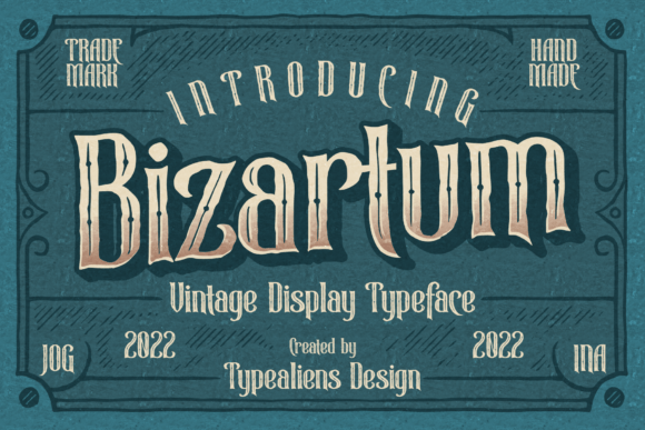 Bizartum: A Vintage Font That Makes Small Business Branding Feel Polished