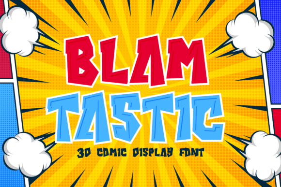 Blamtastic: A Bold Display Font for Crafters and Product Creators