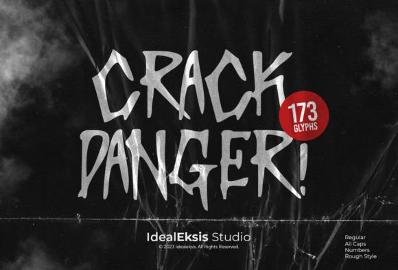 Crack Danger: The Horror-Inspired Font for Brand Storytelling