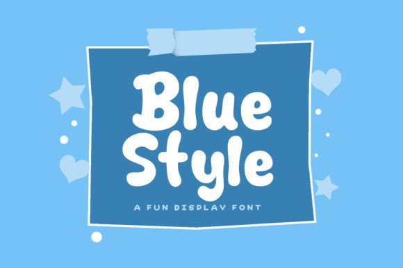 Craft Your Charm with the Blue Style Typeface