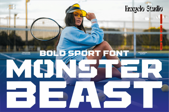 Crafting Bold Style: Monster Beast as Your Creative Font