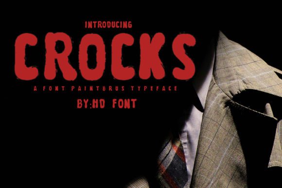 Crocks is a Bold Display Font Designed for Branding