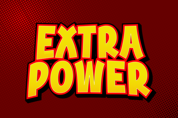 Extra Power: A Cheerful Display Font for Editorial Content