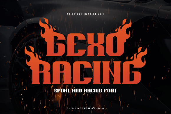 Gexo Racing Font: A Display Typeface for Digital Character
