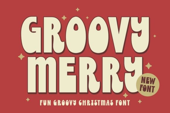Groovy Merry Font: A Retro Display Typeface for Holiday Branding