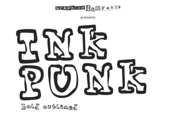 Ink Punk Outlined Bold: A Font for Editorial Personality
