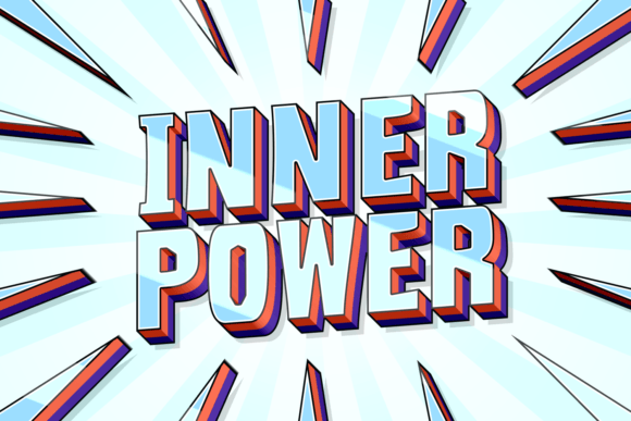 Inner Power: A Commanding Display Font for Digital Branding