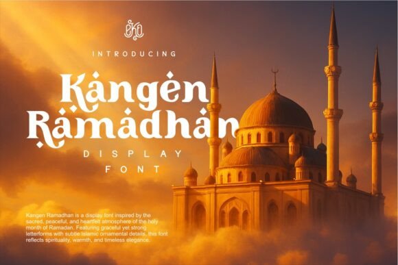 Kangen Ramadhan: An Editorial Font with Classical Elegance