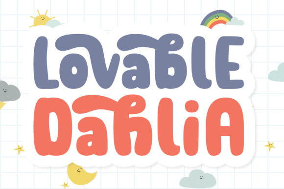Lovable Dahlia: A Chubby Display Font for Playful Branding