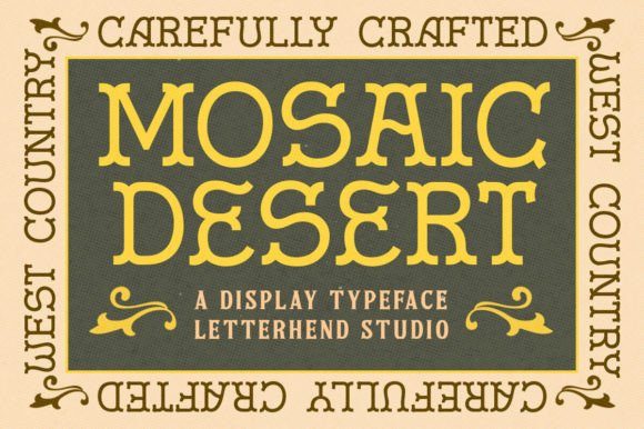 Mosaic Dessert: A Display Font with Playful Precision