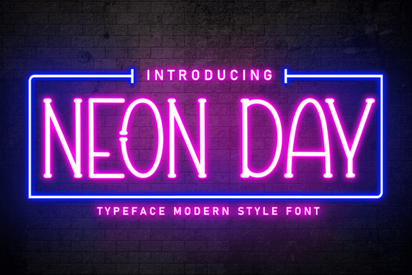 Neon Day: A Modern Font for Editorial Energy