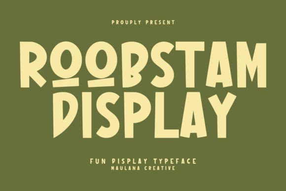 Roobstam: A Playful Display Font for Digital Designs