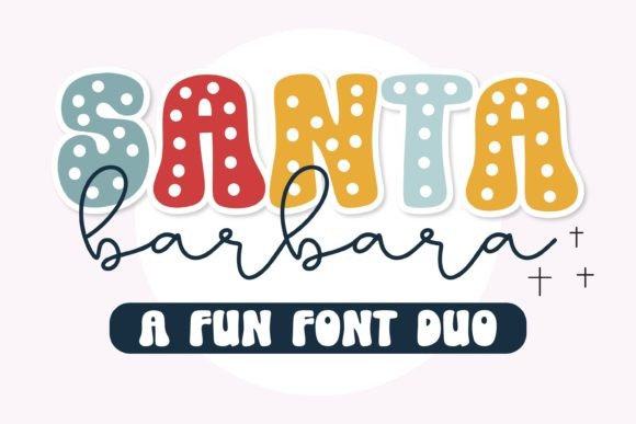 Santa Barbara: A Groovy Display Font for Retro Branding