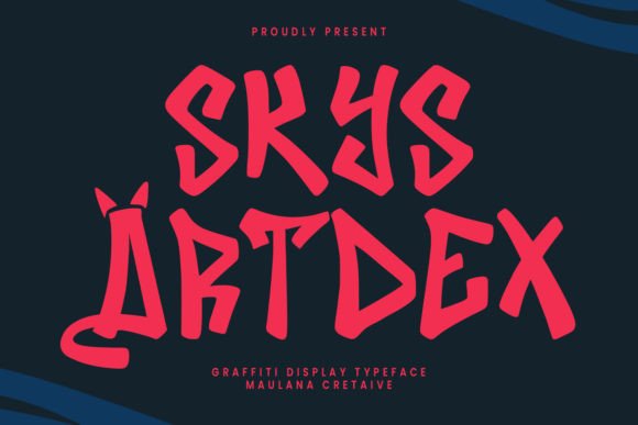Skys Artdex Font: A Bold Display Typeface for Creative Branding