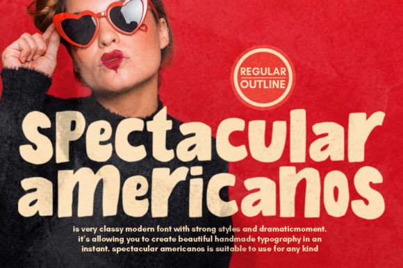 Spectacular Americanos Font for Digital Branding